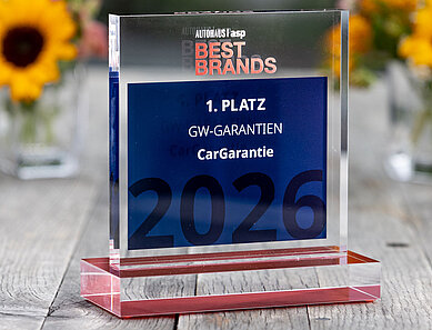 Best Brands 2026: CarGarantie erneut Sieger in der Kategorie „Gebrauchtwagen-Garantien“